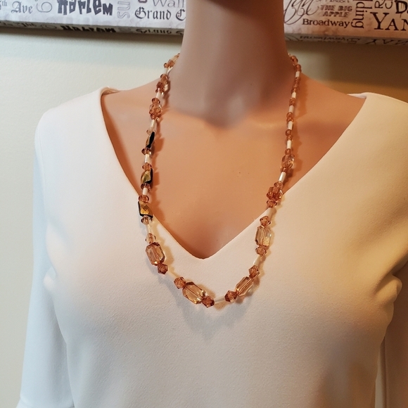 Brown Beaded Necklace - Picture 2 of 2